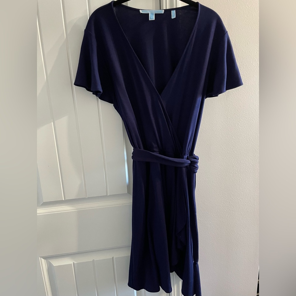 Draper James Navy Wrap Dress
